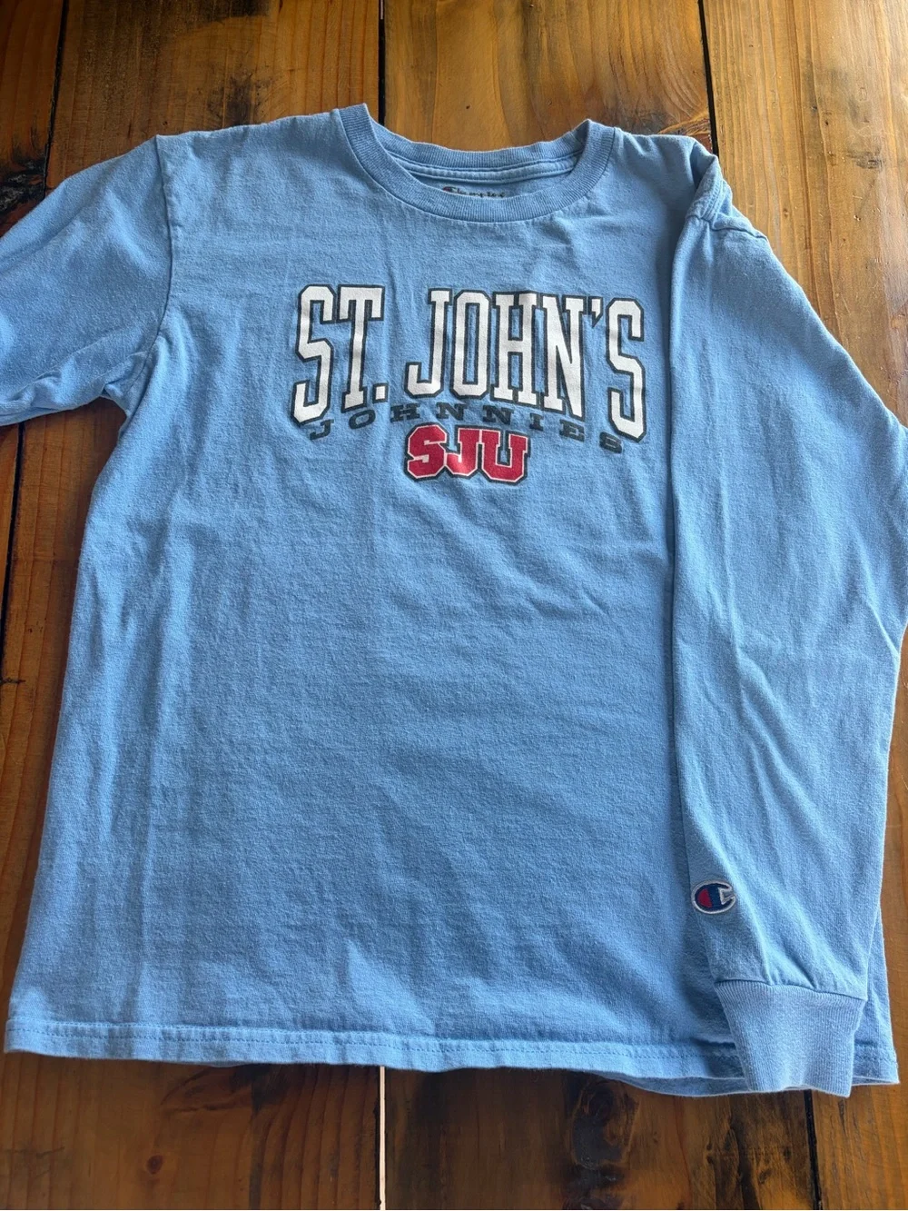 St. John’s University  Light Blue SJU Long Sleeve Tee